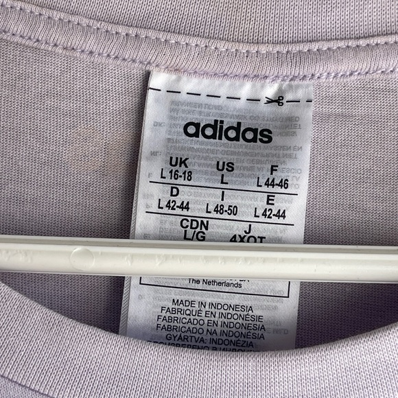 Adidas Light Purple T-Shirt - Picture 3 of 4